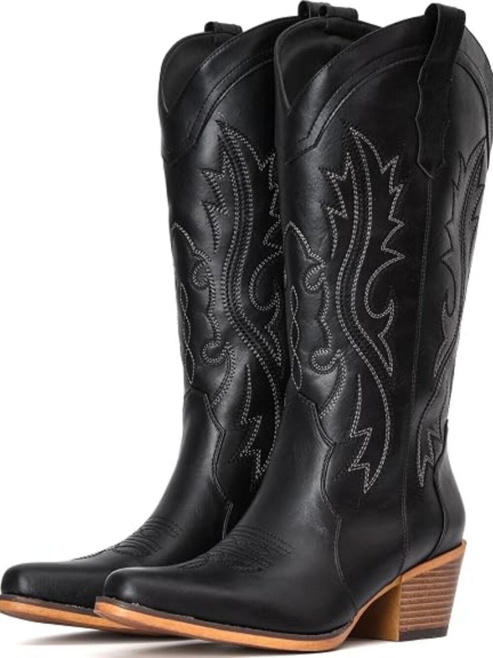 cowboy Boots For Women Western Cowgirl Boots Mid Calf Snip Toe